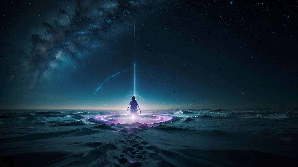 Stellar Odyssey, beyond the boundaries of time,
We cross worlds, in an eternal movement,
Cosmic music envelops us and guides us,
In this adventure, our soul vibrates.