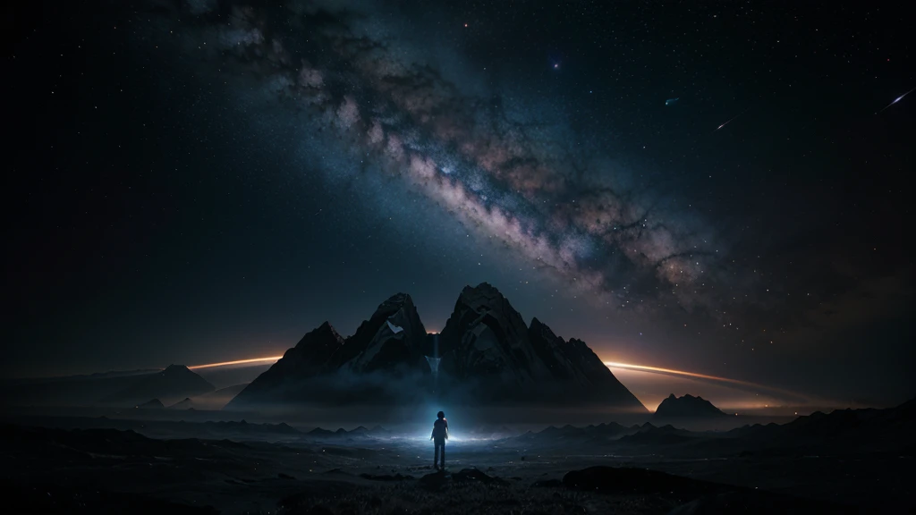 We hear the call of the infinite cosmos,
In this deep space, every sound is an invitation.