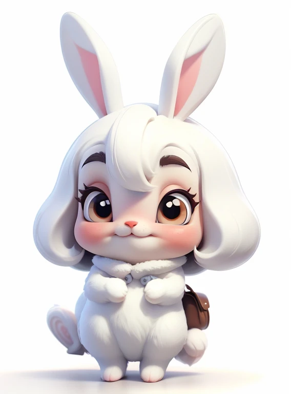 Cute little rabbit、white background