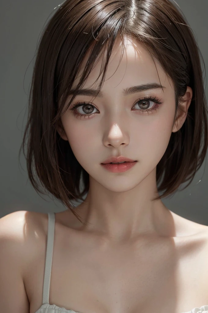 Highest quality, Face Focus, Soft Light, Ultra-high resolution, (Realistic:1.4), RAW Photos, 2. Korean women, 2 people, Nice, (Brown eyes, light in your eyes), Beautiful face in every detail, (Small Box),(High resolution detail of human skin texture), (Short Bob Hair), Sharp eyes,A big smile,Portraiture, 2 peopleの浴衣姿の女の子が写ってる携帯画面