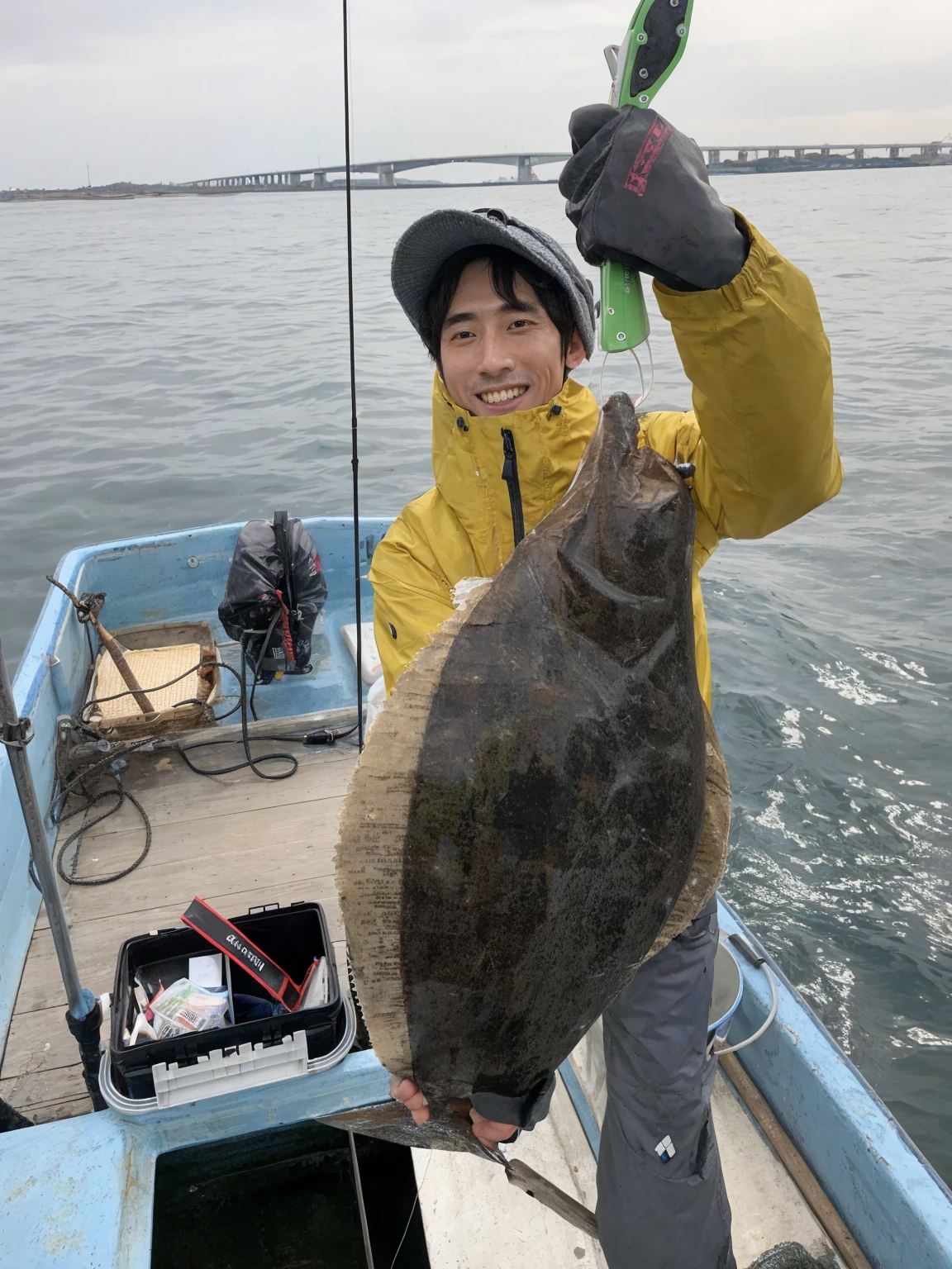 A realistic sea、A 30-year-old man looking