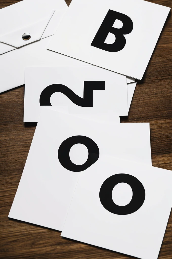 Create a minimalist logo with the letter B and containing black and white colors