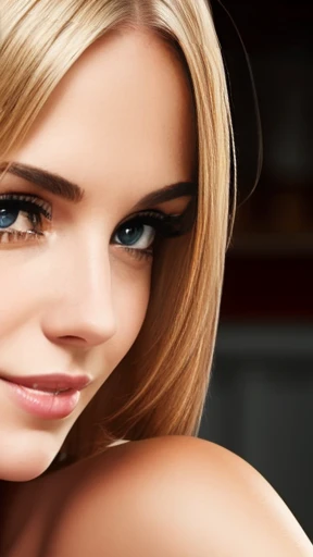 Make a German woman focus on her face