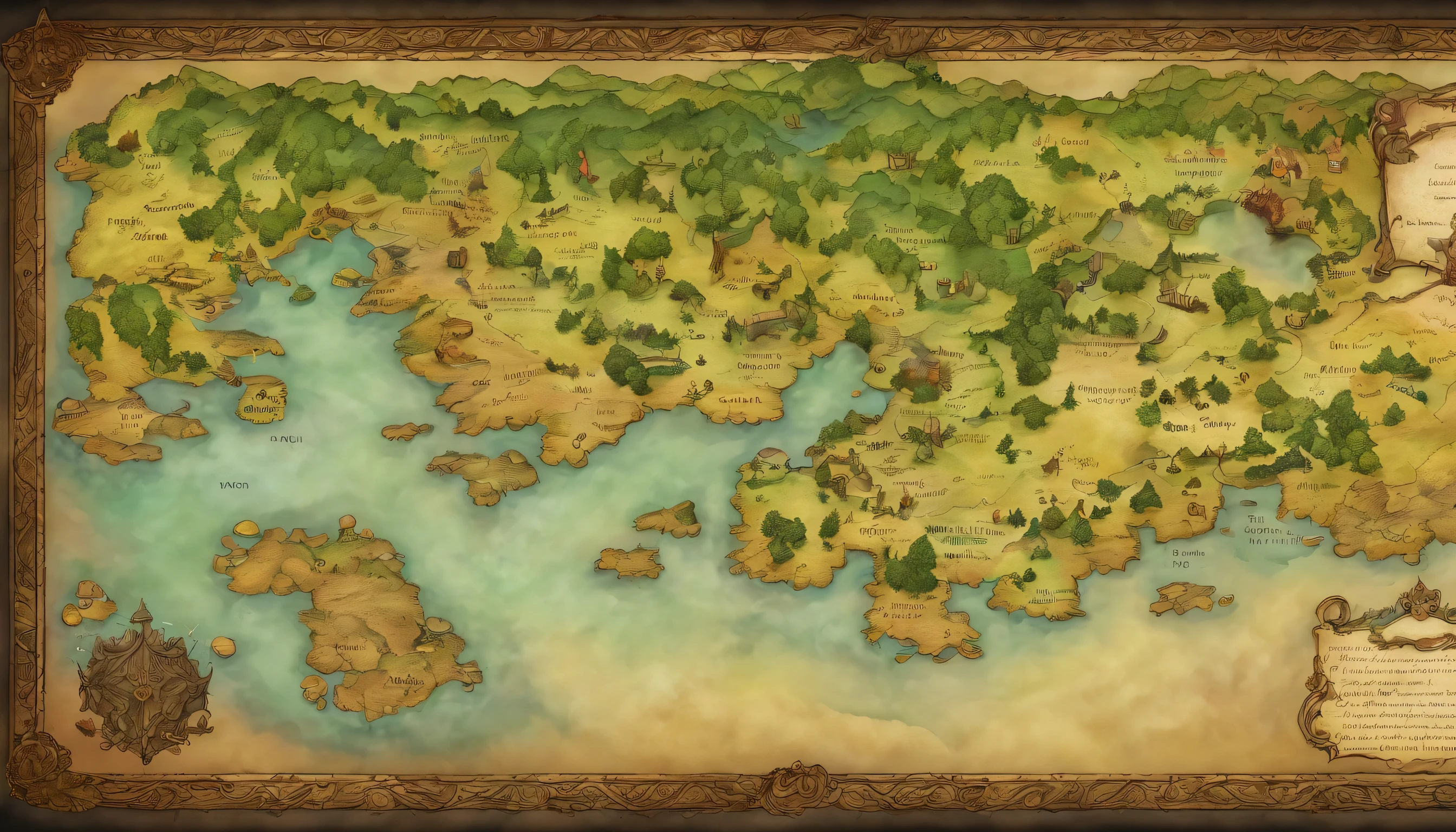 Map of a fantasy world