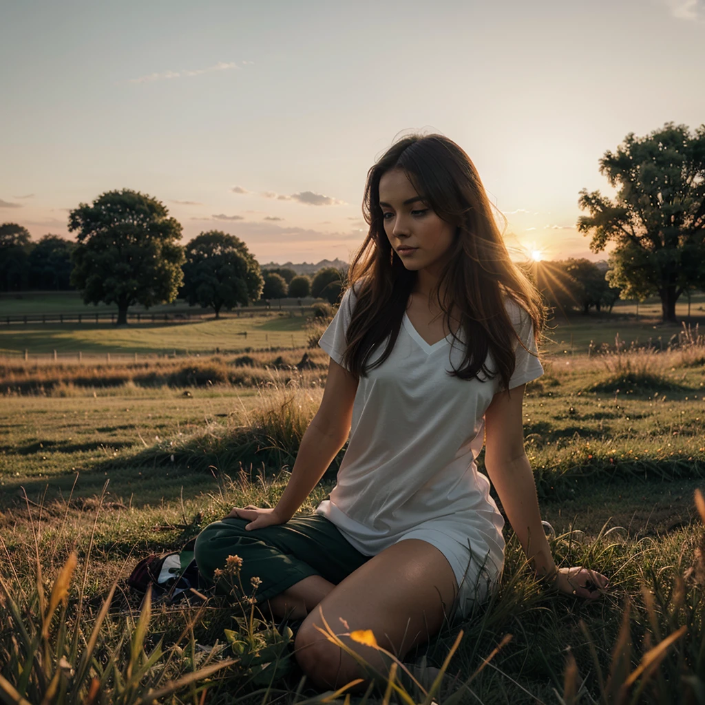 Sunrise on the grass (bright)