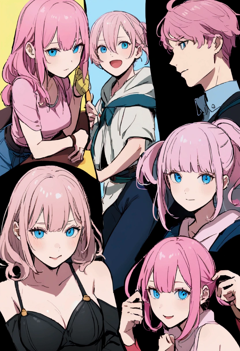 thief、Hokkamuri、Open the safe、Girl with pink hair、blue eyes、Twin Drill