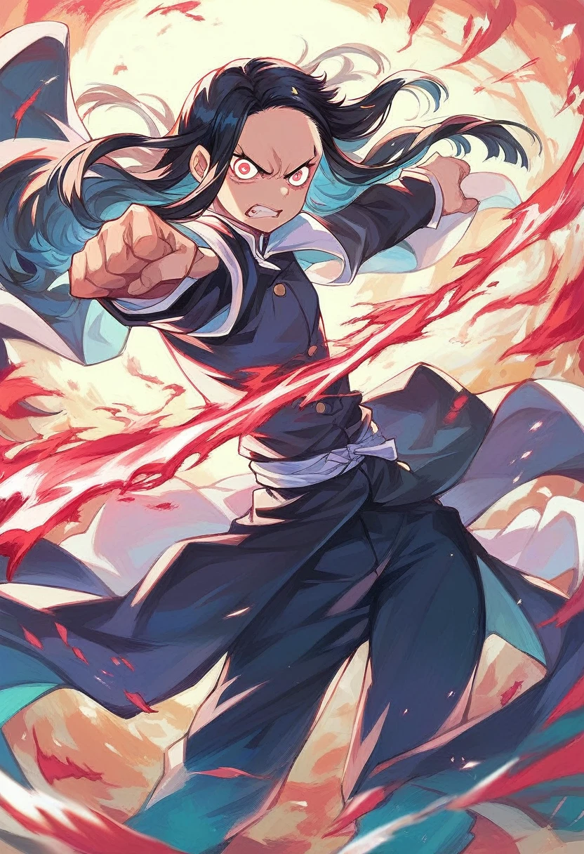 Tanjiro Kamado from Demon Slayer, standing in a battle-ready pose, wearing his iconic checkered haori, holding his Nichirin Blade, determined expression, detailed background of a forest, highly detailed, sharp focus, dynamic pose, vibrant colors, anime style, studio quality, intricate details, expressive eyes, soft lighting, natural environment, (high-resolution: 1.2), (sharp focus: 1.1)