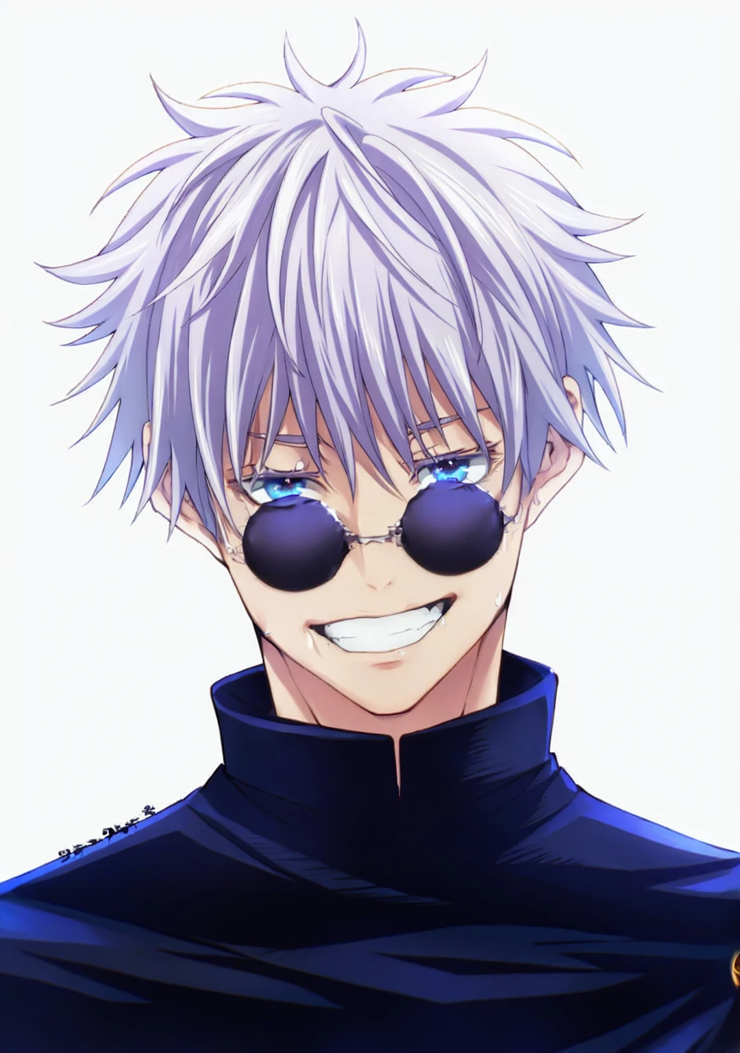 horikoshi kouhei, 1boy, absurdres, bakugou katsuki, bare shoulders, black tank top, blonde hair, blurry, blurry background, boku no hero academia, chama kou, highres, looking away, male focus, muscular, muscular male, open mouth, red eyes, short hair, spiked hair, sweat, tank top, twitter username, wiping sweat,