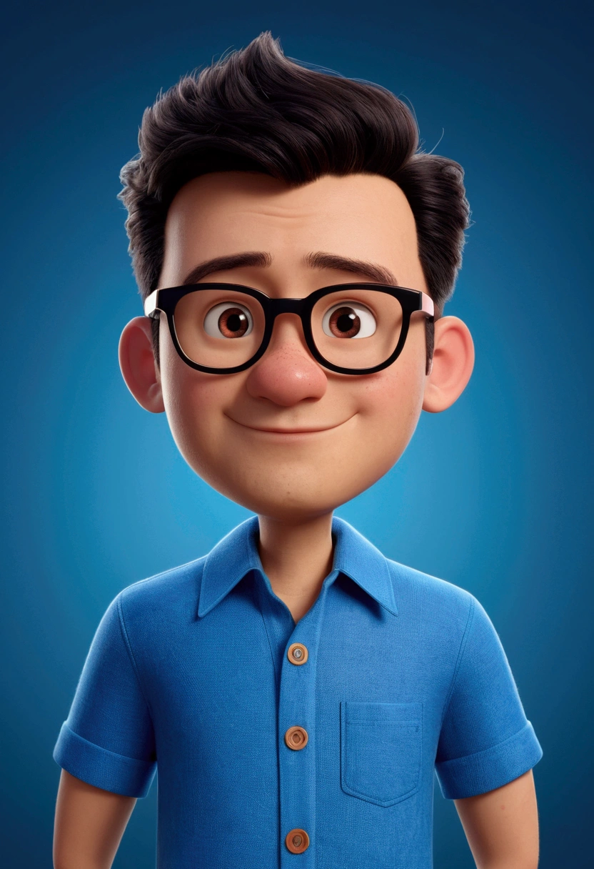 cartoon character de um homem e camisa branca, animation character, stylized character, animation style rendering, 3d stylized, Arnold Maya rendering, Stylized 3D rendering, toon render screenshot, 3d character, 3d character, Stylized 3D rendering, 3D character rendering, cartoon character, Personagem de close up, character posing, (Pixar-style) (master part:1.2) (bokeh) (best quality) (skin detailed) (detailed texture) (8k) (Argilla) (cinematic lighting) (sharp focus