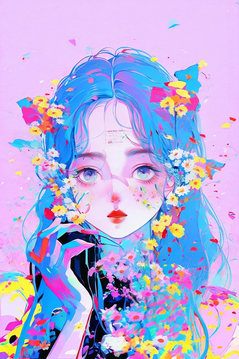 yxycolor,1girll, Painting,Vector graphics
