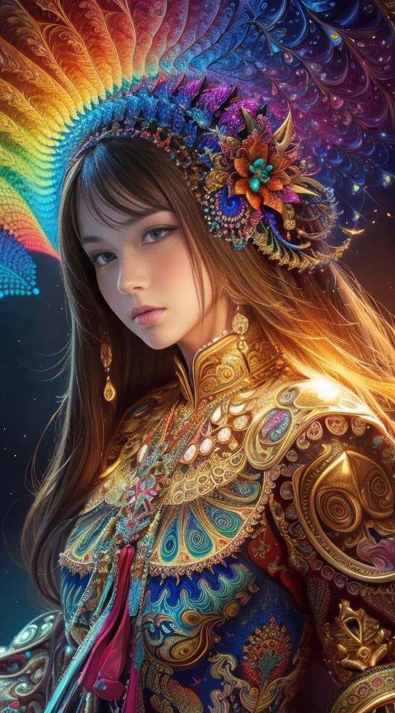 (masterpiece, Highest quality, Highest quality, Official Art, beautifully、aesthetic:1.2), (One girl), Very detailed,(Fractal Art:1.3),colorful,Most detailed