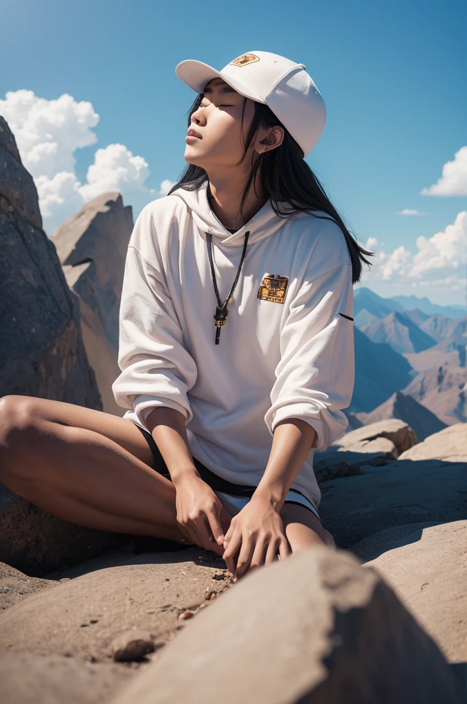Yung yang in spiritual elevation in 4K