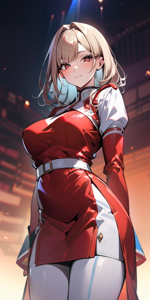 ((Highest quality、masterpiece、Anime Style、Highest quality、High resolution、8k、detailed、ultra-detailed:1.3))、Long legs、Sharp focus:1.2, Beautiful woman with perfect figure:1.4、(smile:1.2), double eyelid、30-year-old woman、Sexy pose、((((Shut your mouth.、One Woman、ワンピース:1.5)))),The background is tokyo