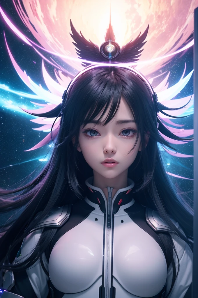 Spiritual upliftment in 4k futuristic anime