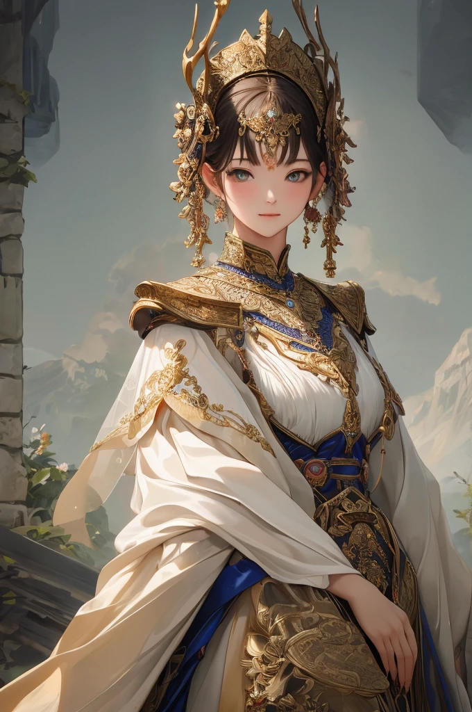 (masterpiece, Highest quality:1.2), 4K, 8k, Intricate details, Art Station, alone, One girl, Mature Woman, Color sleeves