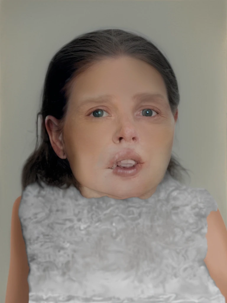 there is a Youngh with a toothbrush in her mouth, Hybrid child, Little , cursed image, digitl art but photo, ancient libu Youngh, nasty , very disturbing, chin cleft, cursed images, patricia piccinini, digitl art. @mariomaniacdude, photo-shopped, Youngh, very nasty, enhanced face, Photoshop