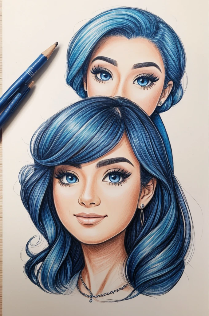 Draw the social influencer "Amarantavp"