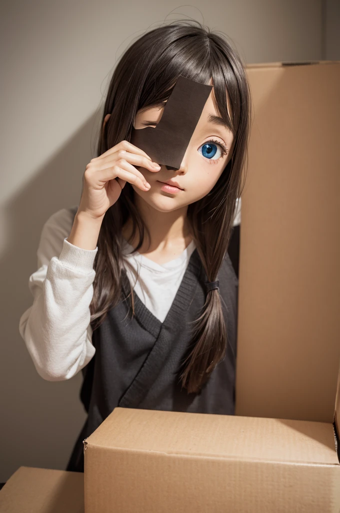 Cardboard puppet hand