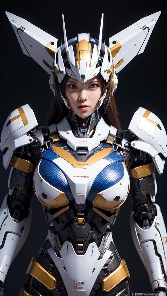 Textured skin, Super Detail, high details, High quality, Best Quality, hight resolution, 1080p, hard disk, Beautiful,(Super Heroine),Oppai Missile,beautiful cyborg woman,Mecha Cyborg Girl,Battle Mode,Girl with a Mecha Body,She wears a battle cyborg mech with a weapon,Fulll body Shot