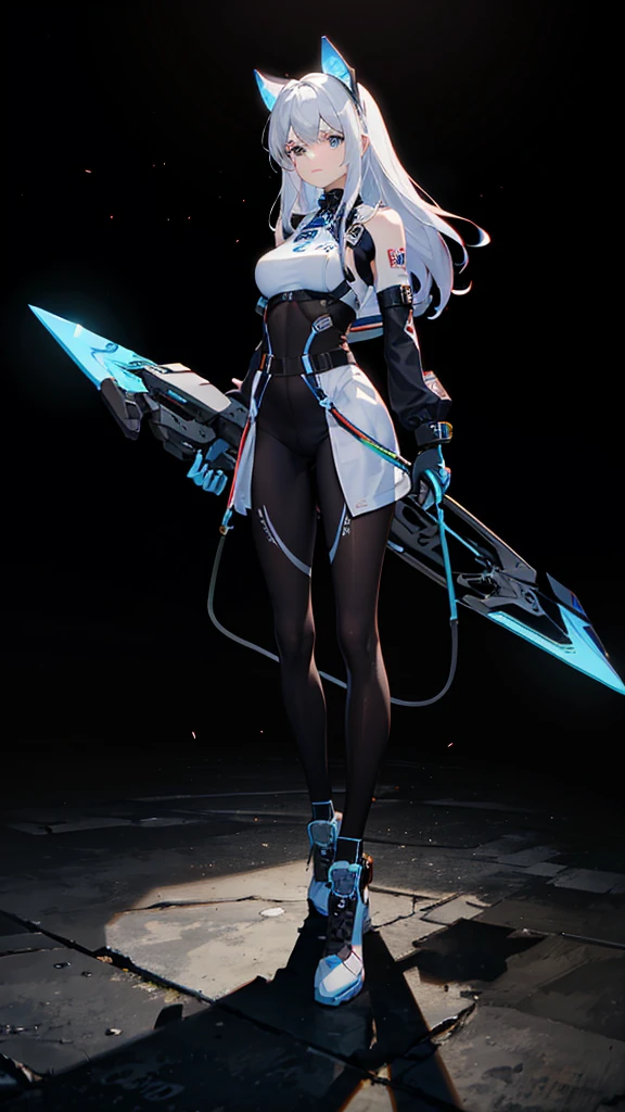 Bunny The First Descendant Ultimate Skin & Build Guide, dressed in Colam sex and tight on the body with white, black and chrome details