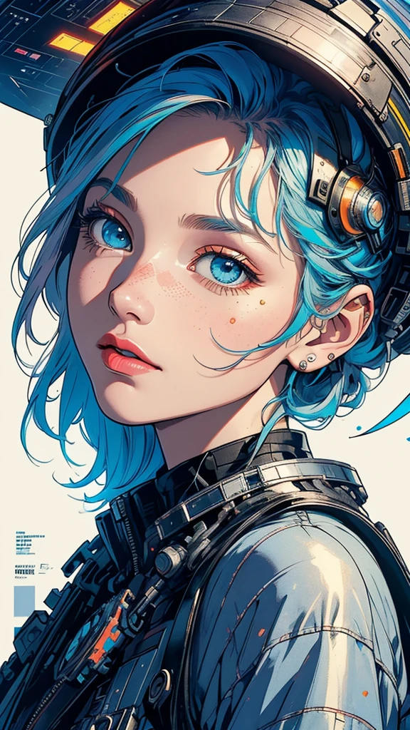 (((masterpiece, highest quality))),(((solo:1.2))),(((1girl:1.2))),32k wallpaper, very detailed, poster, vintage science fiction,(((((geometric cinematic movie poster))))), (bauhaus), shape,(((abstract))),(mid century modern),movie poster,(((((portfolio))))),(((((Close-up))))),(((((bust up))))),((((more various angle)))),(((highlight))),Vast landscape,((((heterochromia)))),(((complete. detailed face))),(((Extremely talented))),(((most complecated machine))),Colorful color scheme