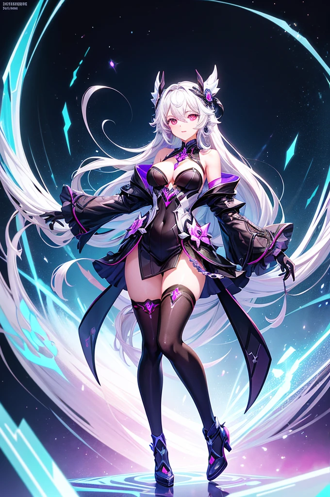 Create an illustration from Kiana Kaslana as “Herrscher of the Void” from Honkai Impact 3rd, full body,