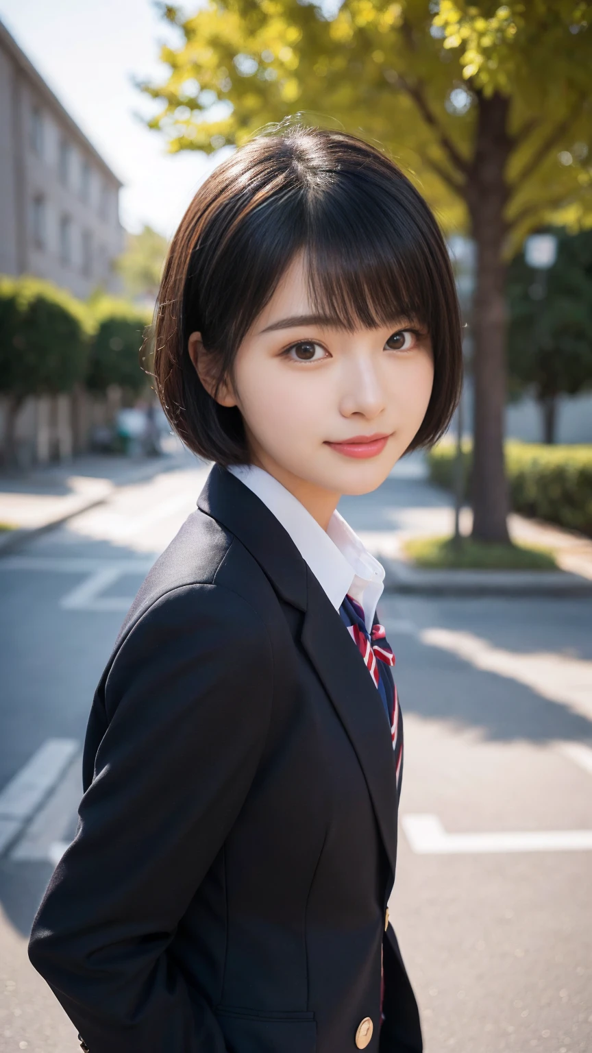 (Highest quality,8K quality,masterpiece:1.3),(超High resolution,photoRealistic:1.4,Live Shooting),(Very detailedな,Caustics,Detailed Background),(ultra-Realistic capture,Beautiful and detailed skin,Perfect Anatomy),At dusk,Sunset sky,School building,Schoolyard,10 years old,cute,single eyelid,Black short hair,School Blazer Uniform,Looking into the camera,A sloppy smile,Bust up shot,Natural light、Uruchan-6500-v1.1, (RAW Photos:1.2), (Realistic:1.4), Beautiful detailed girl, Very detailed eyes and face, Beautiful and beautiful eyes, that'Ridiculous, incredibly that'Ridiculous, Large file size, Very detailedな, High resolution, Very detailed, Highest quality, masterpiece, Kemomimi, ((Japanese Girls' High School Uniform)), shape, Very detailed, CG, Unified, 8k wallpaper, wonderful, The finer details, masterpiece, Highest quality, Very detailed CG uniform 8k wallpaper, The light shines on your face, Cinema Lighting, 1 girl, 10 years old, ((No pants)), ((Dynamic pose))), (Camel Toe), (half), (pantyhose), (Sit with your knees bent))、Black short bob、Sailor suit、Junior high school girl、