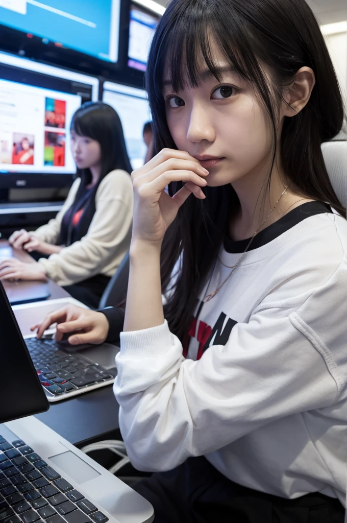 If the mother　On the Internet、The hacking scene
