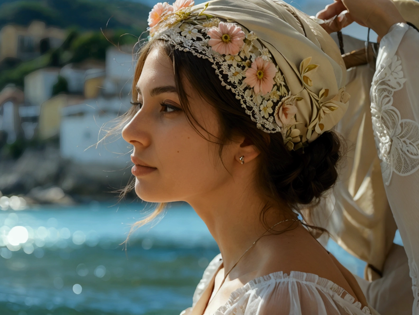 same woman but traveling in Corsica