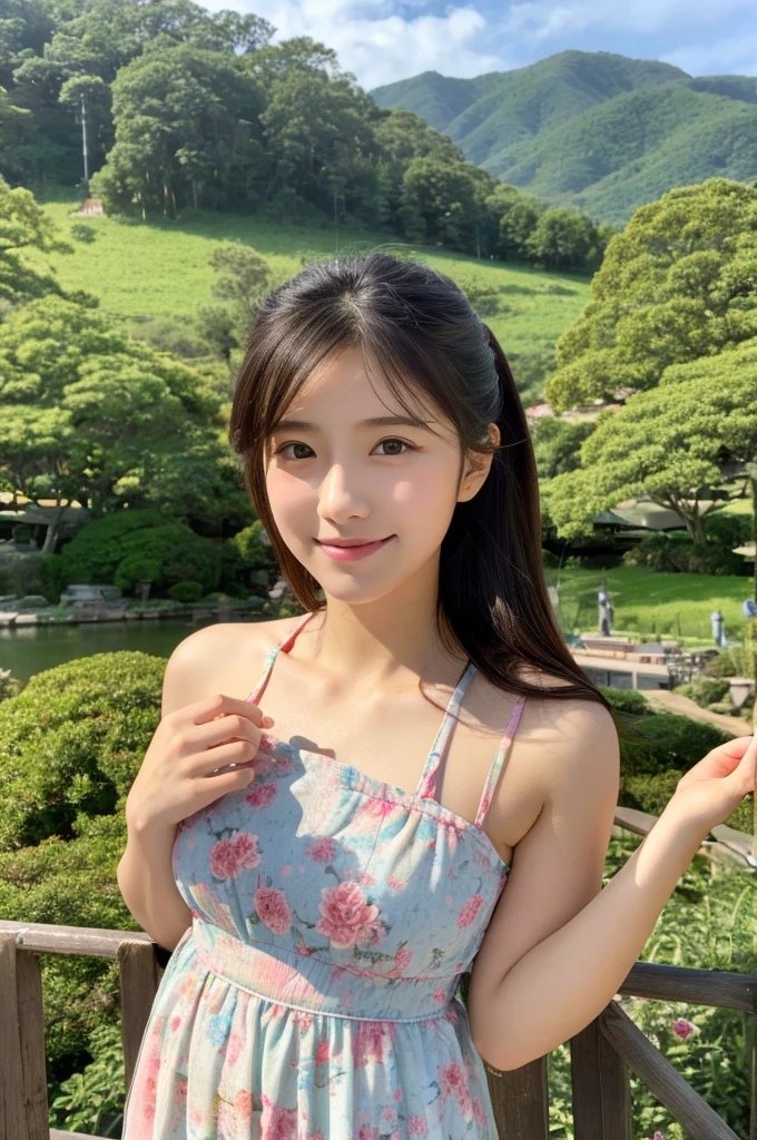 ((Highest quality)), ((masterpiece)), (detailed),Perfect Face,Japanese,landscape,Beauty,cute,Upper Body