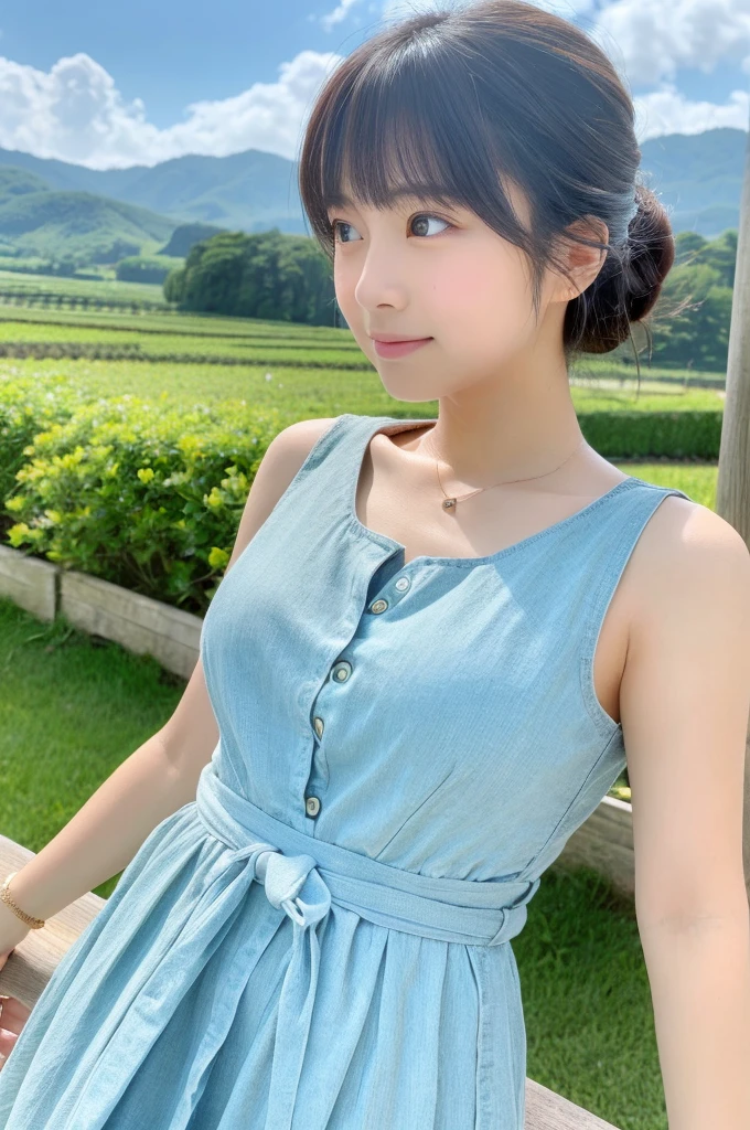 ((Highest quality)), ((masterpiece)), (detailed),Perfect Face,Japanese,landscape,Beauty,cute,Upper Body