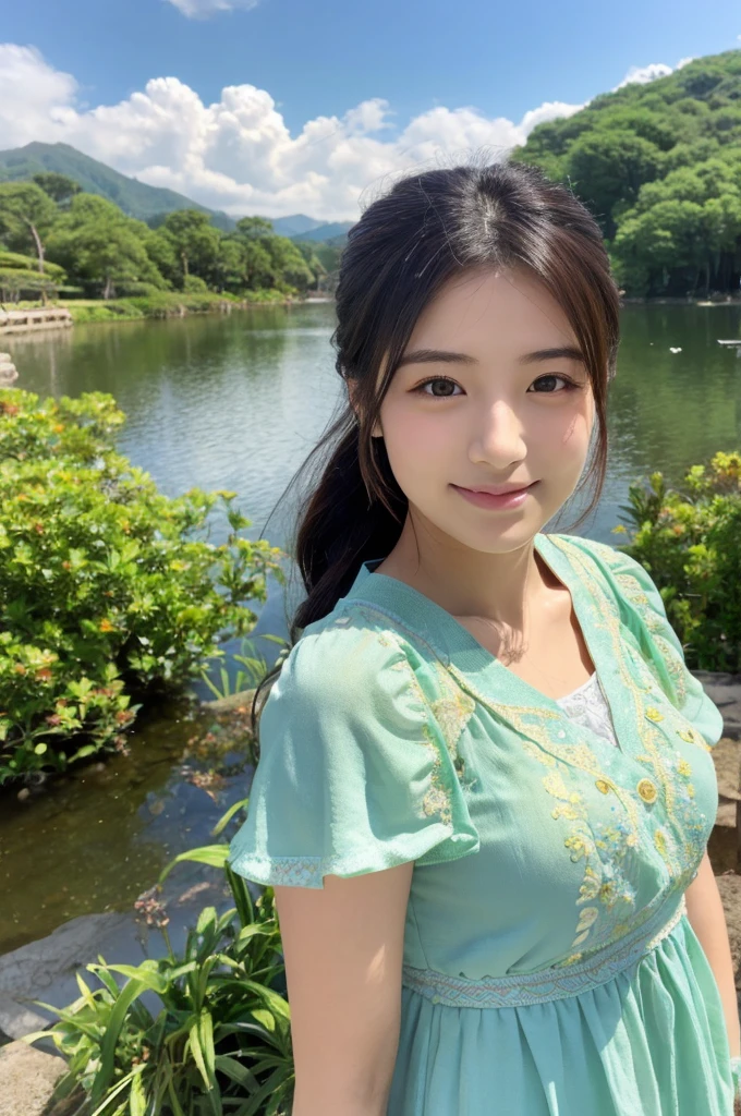 ((Highest quality)), ((masterpiece)), (detailed),Perfect Face,Japanese,landscape,Beauty,cute,Upper Body