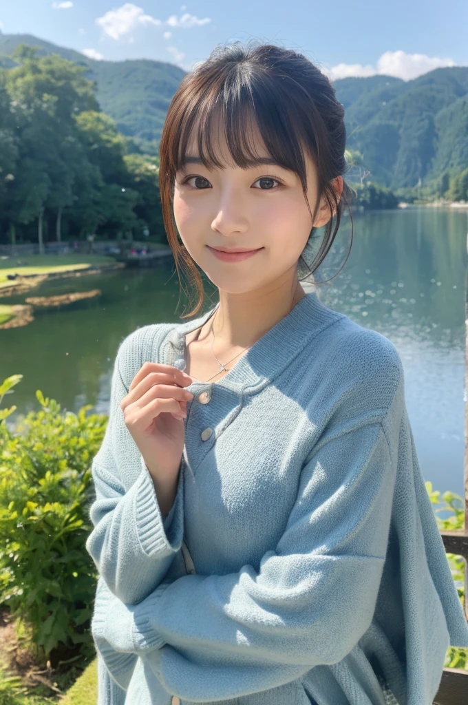 ((Highest quality)), ((masterpiece)), (detailed),Perfect Face,Japanese,landscape,Beauty,cute,Upper Body
