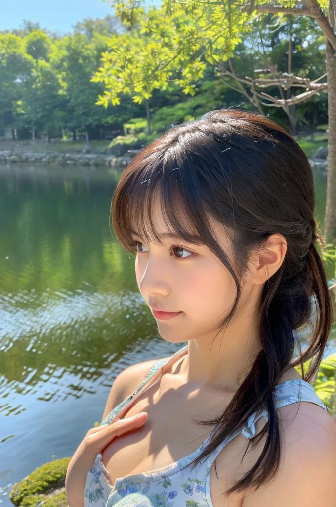 ((Highest quality)), ((masterpiece)), (detailed),Perfect Face,Japanese,landscape,Beauty,cute,Upper Body