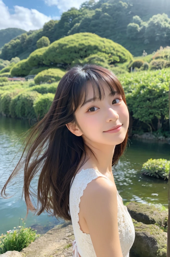 ((Highest quality)), ((masterpiece)), (detailed),Perfect Face,Japanese,landscape,Beauty,cute,Upper Body