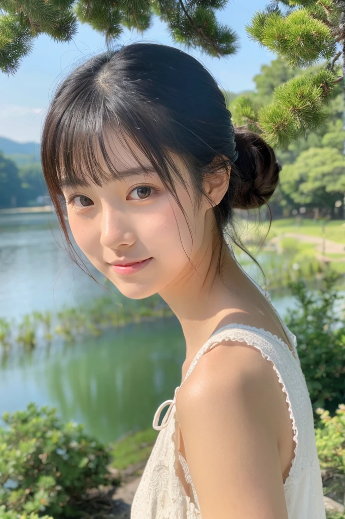 ((Highest quality)), ((masterpiece)), (detailed),Perfect Face,Japanese,landscape,Beauty,cute,Upper Body