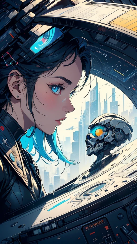 (((masterpiece, highest quality))),(((solo:1.2))),(((1girl:1.2))),32k wallpaper, very detailed, poster, vintage science fiction,(((((geometric cinematic movie poster))))), (bauhaus), shape,(((abstract))),(mid century modern),movie poster,(((((portfolio))))),(((((Close-up))))),(((((bust up))))),((((more various angle)))),(((highlight))),Vast landscape,((((heterochromia)))),(((complete. detailed face))),(((Extremely talented))),(((most complecated machine))),Colorful color scheme