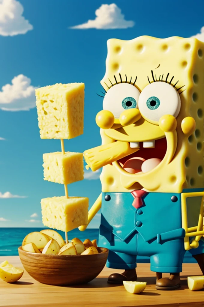 Seven Deadly Sins mixed with SpongeBob cartoon