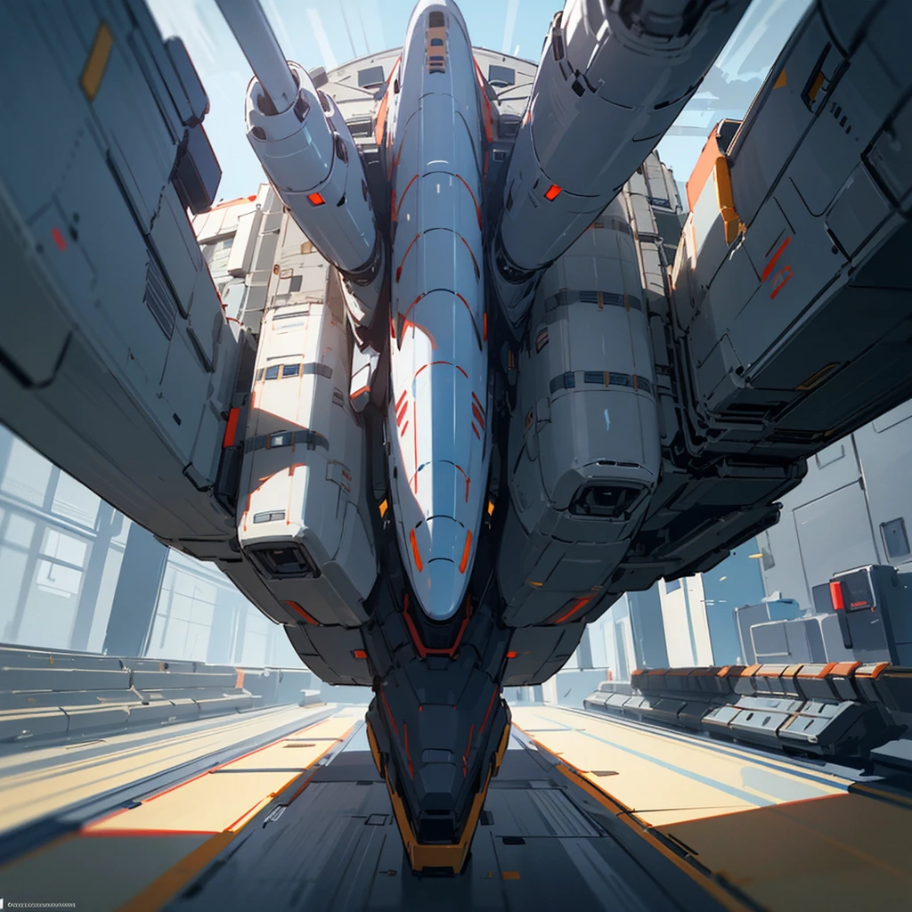 ((best quality)), ((masterpiece)), (detailed), large military spaceship room, open, futuristic