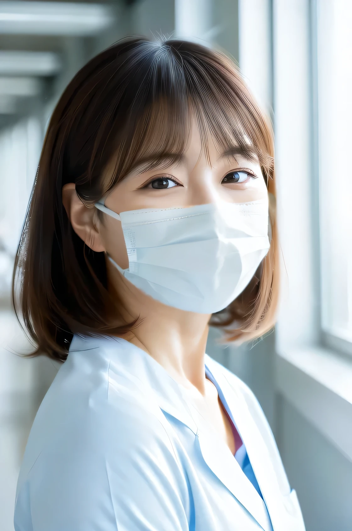 Wearing a surgical mask