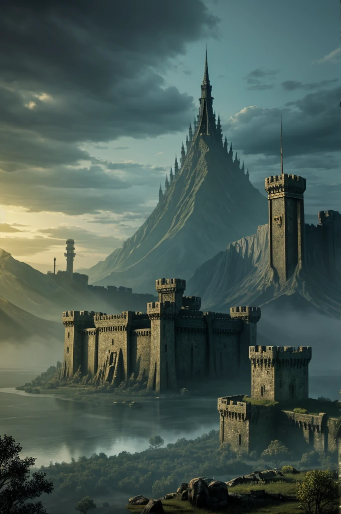 draconian fortress in swamp