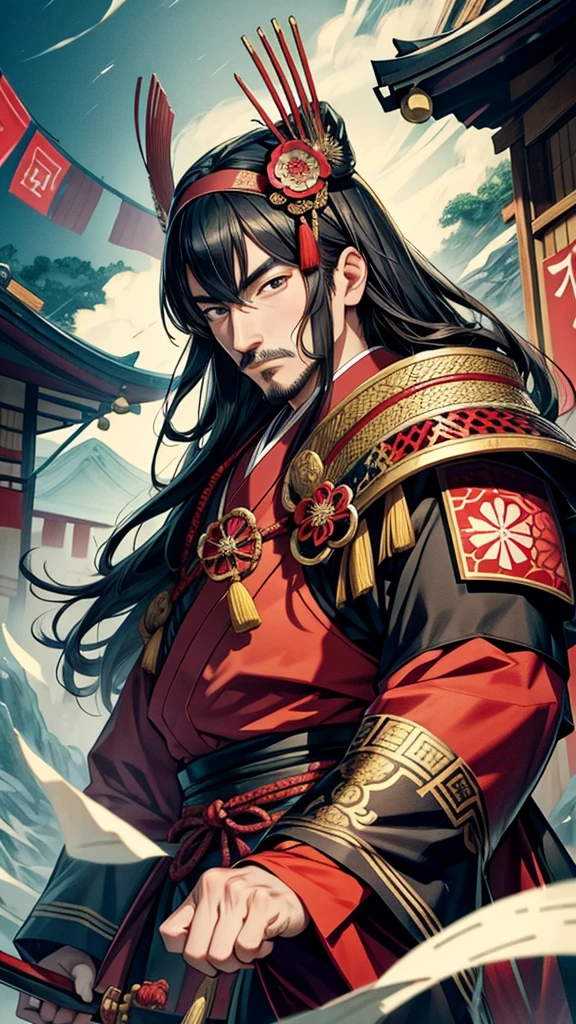Portrait of Oda Nobunaga、Japanese lords during the Sengoku period、Old-fashioned Japanese painting style