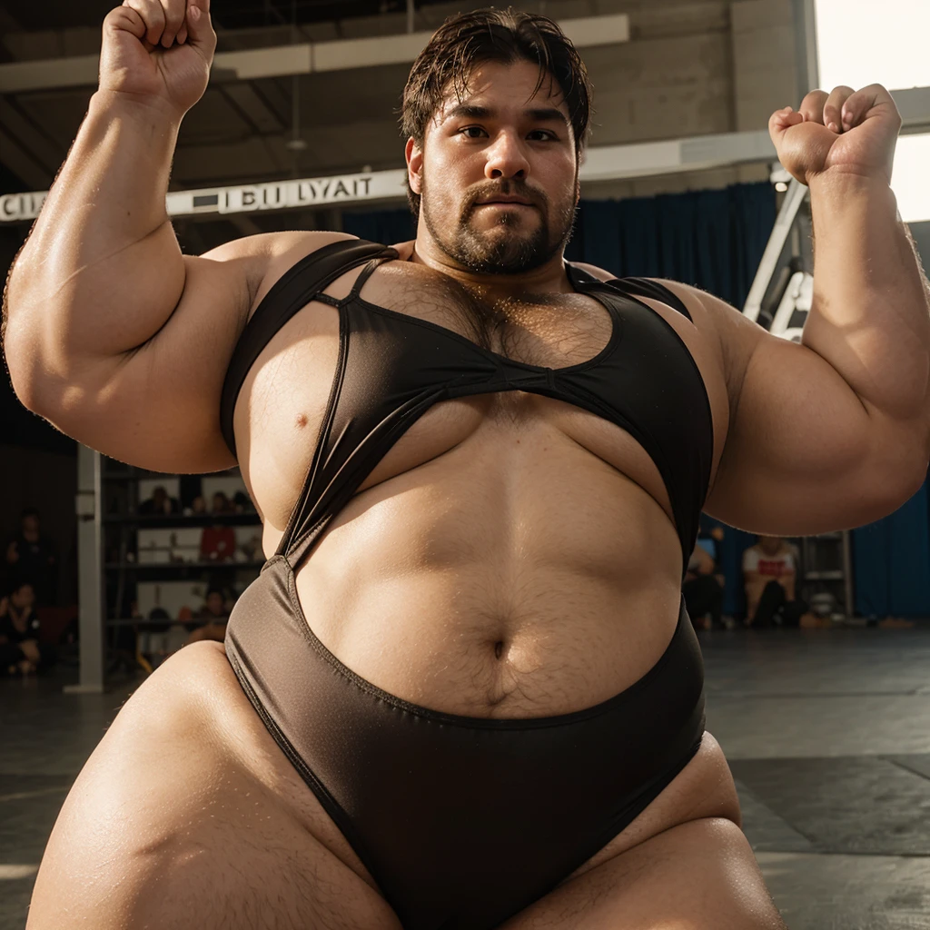 Chubby bear wrestler