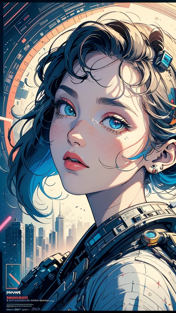 (((masterpiece, highest quality))),(((solo:1.2))),(((1girl:1.2))),32k wallpaper, very detailed, poster, vintage science fiction,(((((geometric cinematic movie poster))))), (bauhaus), shape,(((abstract))),(mid century modern),movie poster,(((((portfolio))))),(((((Close-up))))),(((((bust up))))),((((more various angle)))),(((highlight))),Vast landscape,((((heterochromia)))),(((complete. detailed face))),(((Extremely talented))),(((most complecated machine))),Colorful color scheme