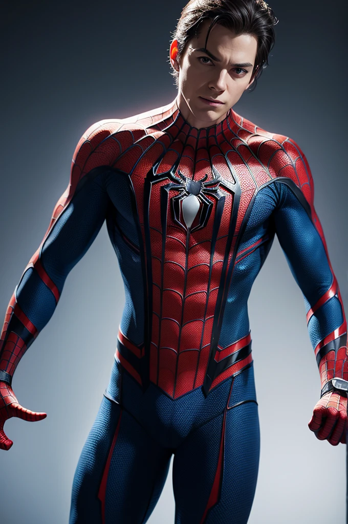 Create a spider man background with the name enrico