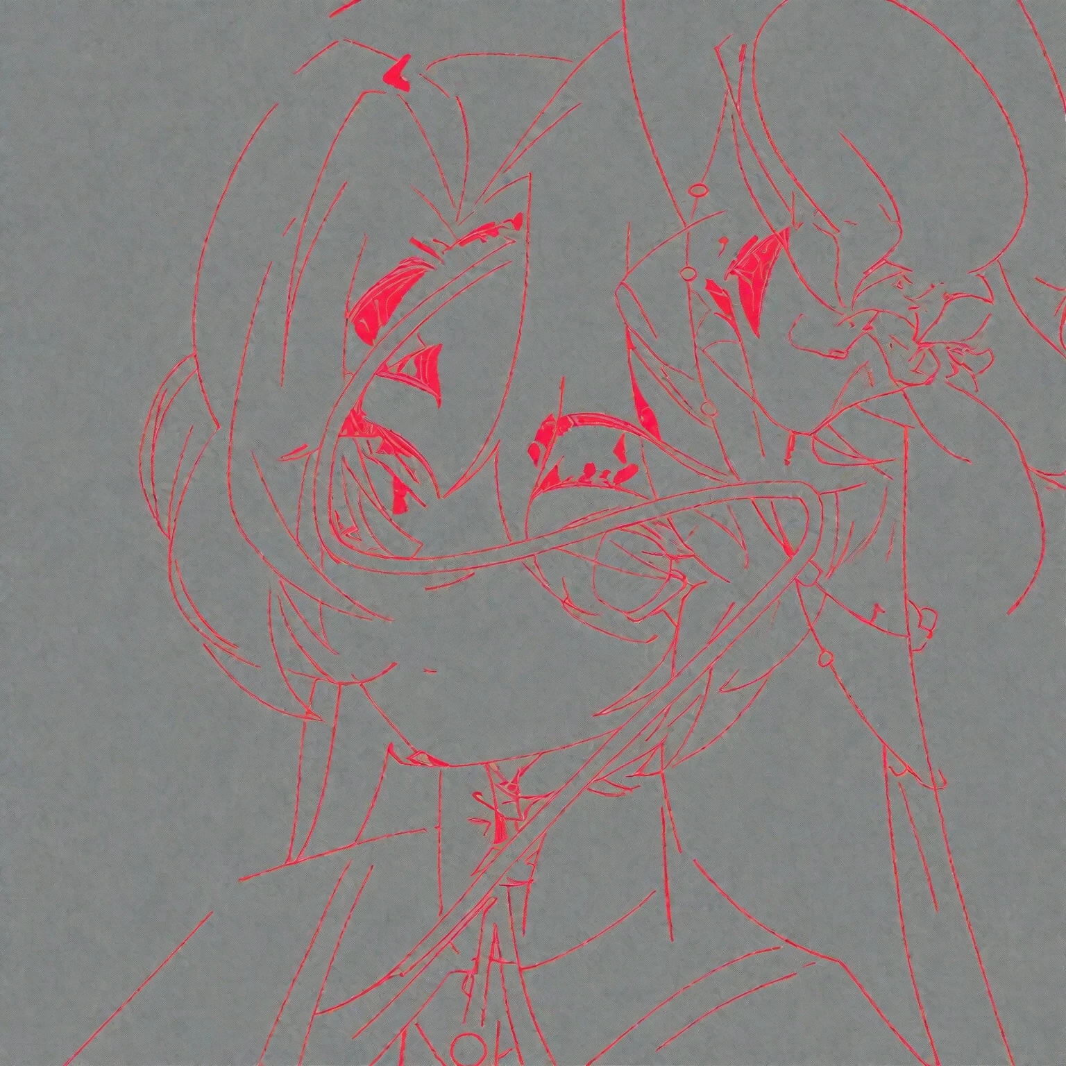 Drawing of woman with a red line in her mouth, clean anime outline, thin Line Art, Overview!!!, thick Line Art, Overview art, Line Drawing!!, Line Drawing, intense Line Art, Line Art, perfect Line Art, simple Line Art, simple Line Art, Overview, Line Art!!, outline, outLine Drawing, Accurately drawn details