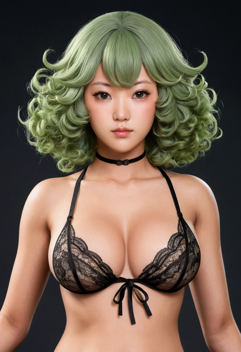 If Tatsumaki and Tornado were Norwegian, together with sexy lingerie, areola visible, exposed areola, transparent lingerie, areola grande, swollen nipples