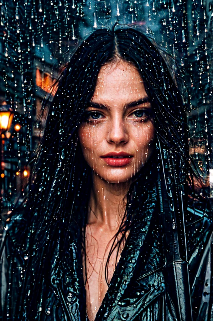 Fashion Beauty Close-Ups, ((Sonic manipulation powers and bat-like features)), Silhouette, (glitch style, candlelight lighting, hyperdetailed, insanely detailed:0.8), eye level, ((Rain-soaked streets)), (Vintage:0.6), Ethereal