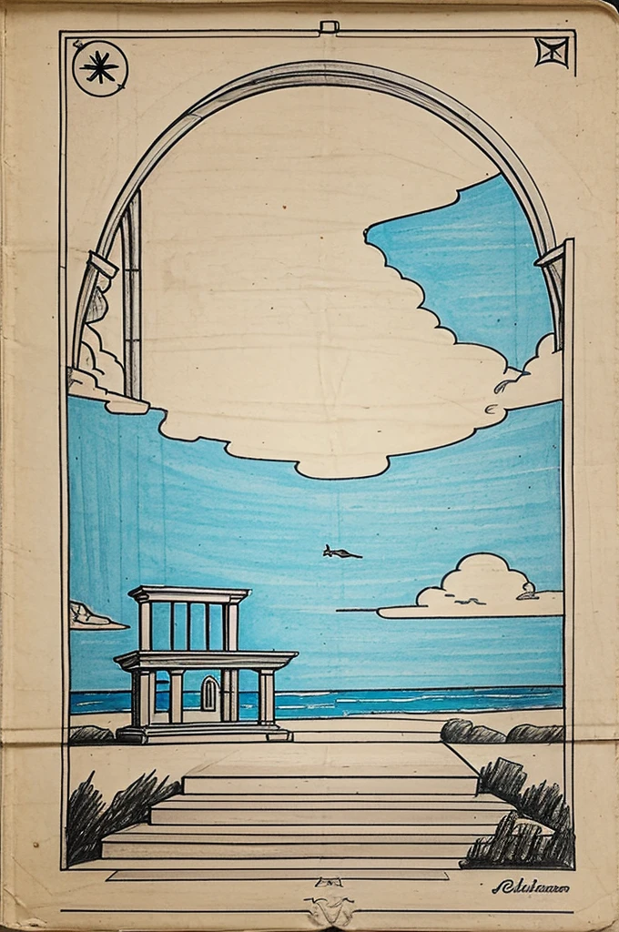 Draw a SKY, A cloud, A BLIND PERSON, A FLAG A FAMILY WITH CHILDREN, A WHITE ROSE, a couple fighting, A MAP OF GUATEMALA, HOME, A MEDAL OR TROPHY AND AN ALTAR each which in the form of a sketch has,the separated