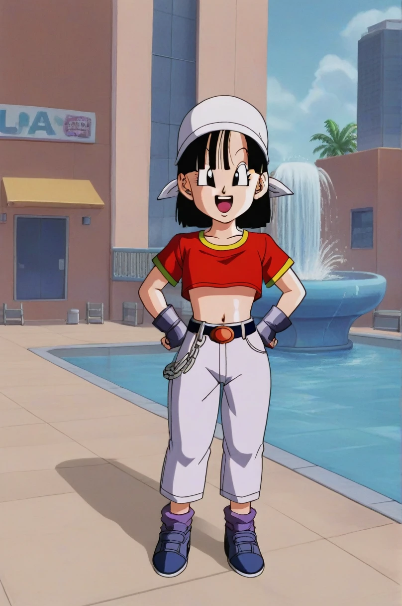 fountain_cheered up, score_9, score_8_above, score_7_above, cheered up screencap,8k, absurd resolution,
Pan \(Dragon Ball\), short hair, hits, black fur, black eyes,
urban landscape, sunlight, teeth, smile, medium tits, bouncing, medium ass, tits, wide hips, bikini, vagina, whole body, Whole body, detailed

 
